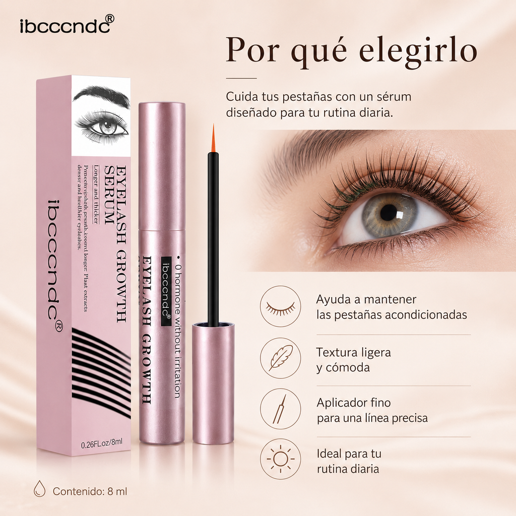 Sérum Fortalecedor de Pestañas 8 ml – Apariencia Más Larga, Densa y Definida