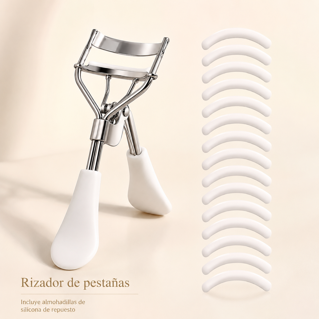 Rizador de Pestañas Profesional de Acero Inoxidable.