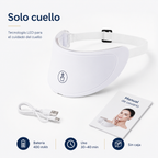Máscara LED Facial Inalámbrica de 7 Colores. Rejuvenecimiento y Firmeza para Rostro y Cuello