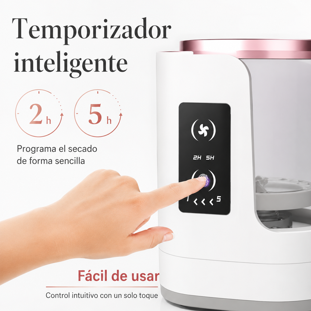 Estación Premium 3 en 1 para Brochas – Limpia, Seca y Organiza Automáticamente