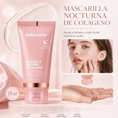 Mascarilla Nocturna de Colágeno.  Hidratación Intensiva y Piel Luminosa
