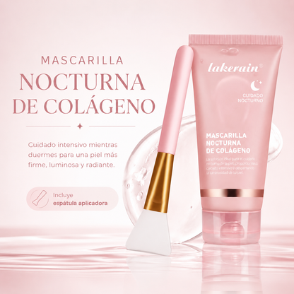 Mascarilla Nocturna de Colágeno.  Hidratación Intensiva y Piel Luminosa