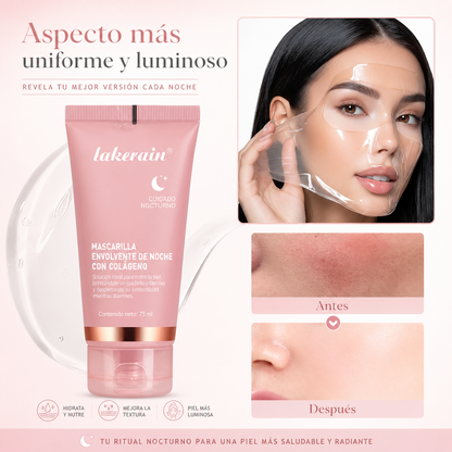Mascarilla Nocturna de Colágeno.  Hidratación Intensiva y Piel Luminosa