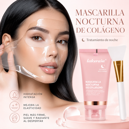 Mascarilla Nocturna de Colágeno.  Hidratación Intensiva y Piel Luminosa
