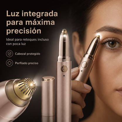 Rizador Eléctrico de Pestañas 2 en 1.  Riza, Define y Perfila tus Cejas