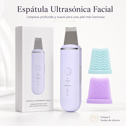 Espátula Ultrasónica Facial, Limpieza Profunda y Cuidado Profesional de la Piel