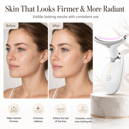 7-Color LED EMS Face & Neck Sculpting Device – Firming, Wrinkle Care & Jawline Contouring