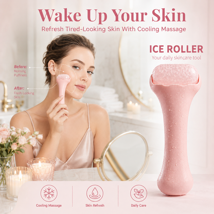 Reusable Cooling Ice Roller for Face & Body – Puffiness Relief, Skin Soothing & Cold Massage