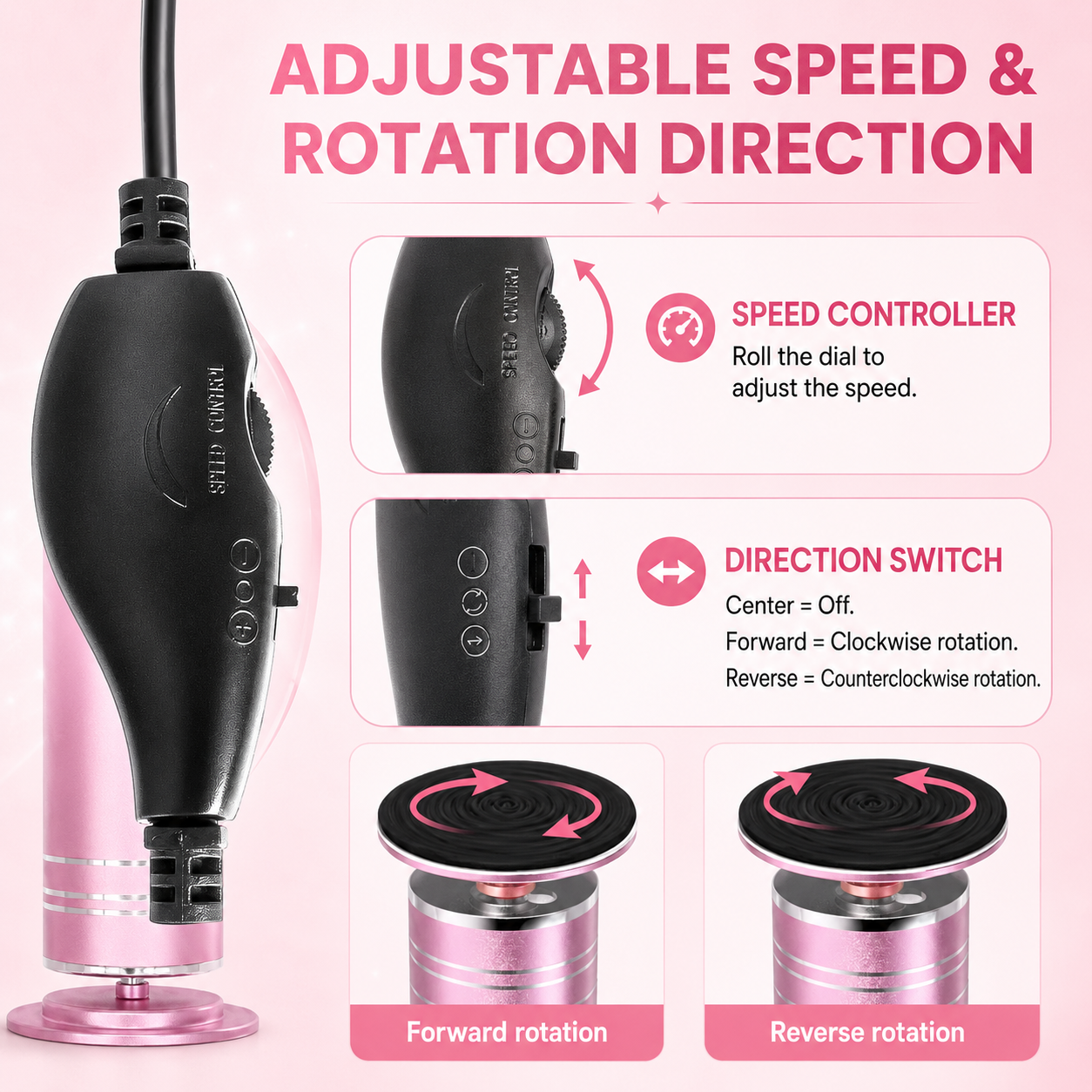Electric Foot Callus Remover with Adjustable Speed & 60 Replaceable Sanding Discs