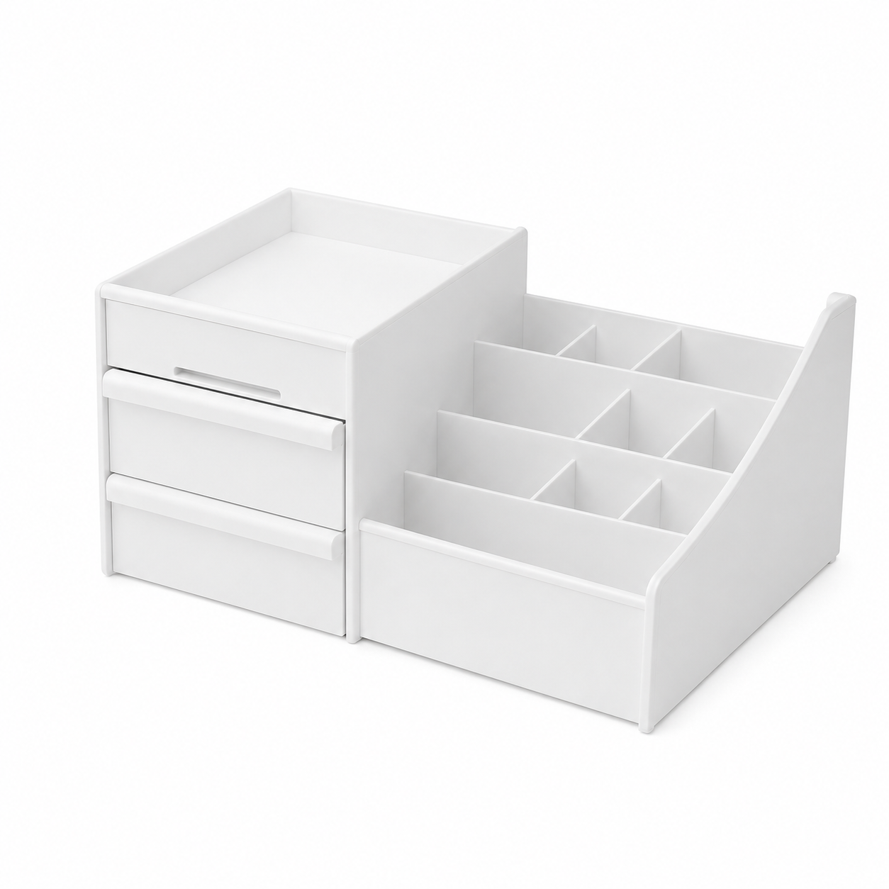 Organizador de Maquillaje Premium con Cajones,  Almacenamiento Elegante para Cosméticos y Cuidado Facial