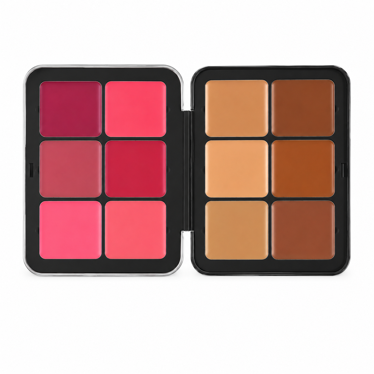 Paleta Profesional de Correctores, Coloretes e Iluminadores – 12 Tonos